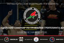 В МИНСКЕ СОСТОИТСЯ СУДЕЙСКИЙ СЕМИНАР ПО ПРАВИЛАМ ГРЭППЛИНГА ADCC