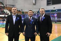 ПРЕЗИДЕНТ МОНГОЛИИ ХАЛТМААГИЙН БАТТУЛГА НА ЧЕМПИОНАТЕ СТРАНЫ ПО САМБО ВМЕСТЕ С ПРЕДСТАВИТЕЛЯМИ ФИАС