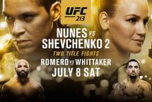 РЕЗУЛЬТАТЫ ТУРНИРА UFC 213: АМАНДА НУНЬЕС VS. ВАЛЕНТИНА ШЕВЧЕНКО